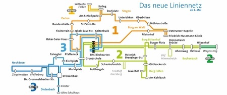 Neues Liniennetz Dreisamtal Stromer