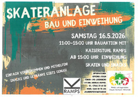 Skateranlage - Einfach vorbeikommen und mithelfen!