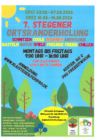 7. Stegener Ortsranderholung ...schnitzen-Abenteuer-Basteln-Natur-Spiele.........